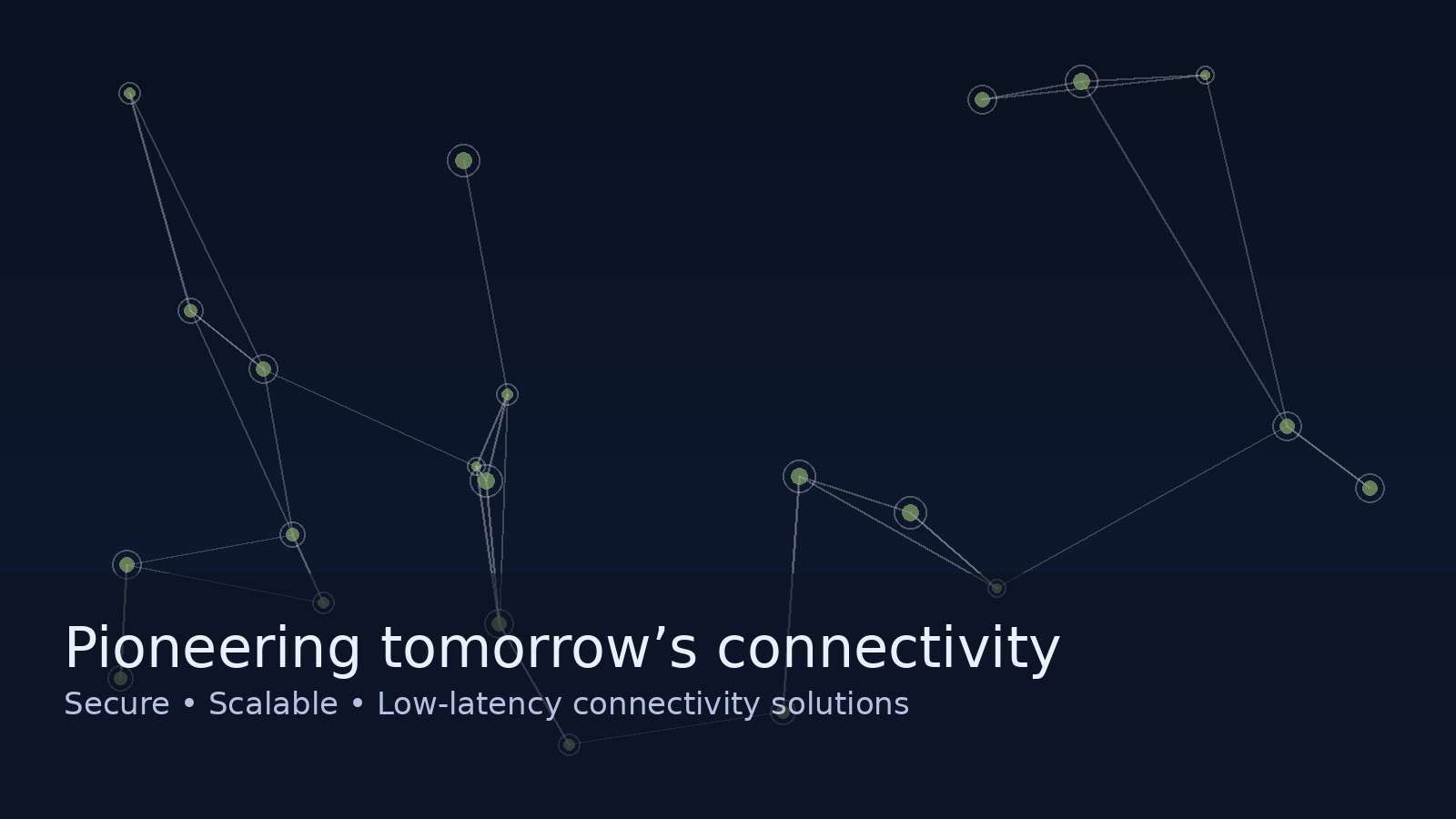 Network connectivity visual